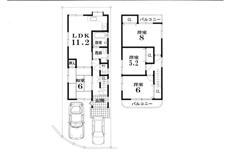 尖山　間取り図